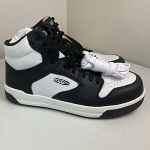 Men's Size 10.5 Shoes NEW OPEN BOX Carbon Toe Overton Mid Work Boots Black White